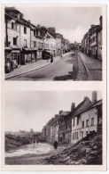Caen - Rue De Caen Avant Et Après Le Bombardement - Guerre 1939-45