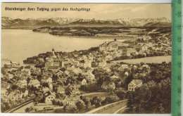 Starnberger See: Tutzing Gegen Das Hochgebirge,  Verlag: Lorenz Fränzl, München, Postkarte Mit Frankatur, Mit Stempel, - Tutzing