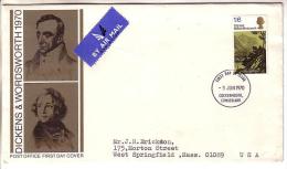 GOOD GB FDC 1970 - Wordsworth - 1952-71 Ediciones Pre-Decimales