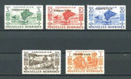 Nlles HEBRIDES 1953 Taxes N° 26/30 ** Neufs = MNH Superbes  Cote 34 € Bateaux Boats Ships Transports - Nuovi