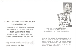 SPAIN. POSTMARK EXHIBITION MODERN PHILATELY. FILAMODER'88. MADRID 1988 - Macchine Per Obliterare (EMA)