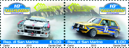 San Marino 2013 - Voitures De Rallye, Vw Golf, Lancia Delta, 10e Ann Du Rallye De Legende - 2val Neuf // Mnh - Unused Stamps