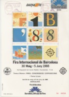 SPAIN. POSTMARK 100 YEARS OF FAIR. BARCELONA 1988 - Franking Machines (EMA)
