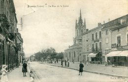 CPA 42 FEURS LA RUE DE LA LOIRE 1916 - Feurs