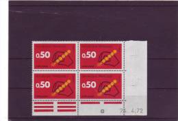 N° 1720 - 0,50F CODE POSTAL - Tirage /1° Partie Du 6.4.72 Au 2.6.72 - 24.04.1972 - - 1970-1979