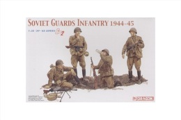 - DRAGON - Figurines Soviet Guards Infantry 1944-45 - 1/35°- Réf 6376 - - Militaire Voertuigen