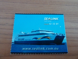 Ticket De Transport (ferry) "SEALINK" AUSTRALIE - Mondo