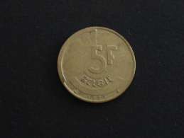 1986 - 5 Francs Belgique FLAMAND BELGIE BAUDOUIN - 5 Francs