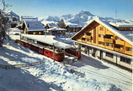 CPSMPF (SUISSE)   VILLARS S/ OLLON  La Gare Et Les Dents Du Midi - Ollon