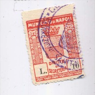 NAPOLI DIRITTI DI L.10 - Revenue Stamps