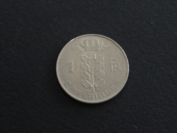 1965 - 1 Franc Belgique Légende Française  BAUDOUIN - 1 Franc