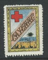 Vignette DELANDRE France Comité De CAYENNE Guyane 1914 Red Cross WWI WW1 Cinderella Poster Stamp - Rotes Kreuz