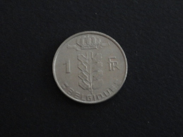 1980 - 1 Franc Belgique Légende Française  BAUDOUIN - 1 Franc