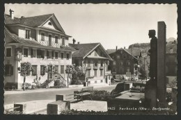 SACHSELN Dorfpartie Gasthaus ENGEL Stempel Weggis 1960 - Sachseln