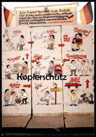 ÄLTERE POSTKARTE BERLIN BERLINER MAUER CHUTE DU MUR WALL MAUERTEIL DEUTSCHLAND EIN VOLK Ansichtskarte Postcard - Muro De Berlin