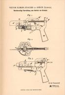 Original Patentschrift - V. Kobler - Stauder In Arbon , 1894 , Revolverantrieb Für Kreisel !!! - Arbon