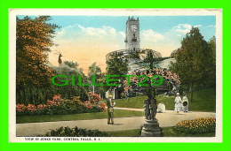 CENTRAL FALLS, RI - VIEW IN JENKS PARK - ANIMATED - C.T. AMERICAN ART  - - Andere & Zonder Classificatie