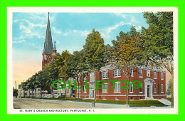 PAWTUCKET, RI - ST MARY'S CHURCH & RECTORY - C.T. AMERICAN ART  - - Pawtucket