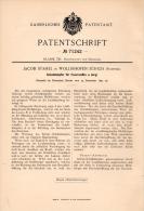 Original Patentschrift - J. Stahel In Wollishofen - Zürich , 1892 , Schalldämpfer Für Feuerwaffe , Pistole  !!! - Wollishofen