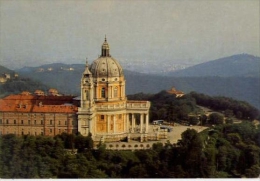Torino - Dall'aereo - Basilica Di Superga - 495 - Formato Grande Non Viaggiata - S - Panoramische Zichten, Meerdere Zichten