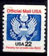 USA 1985 22 Cent Official Mail Issue #O136 - Servizio