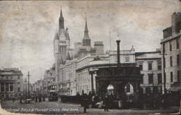 United Kingdom-Postcard Written - Municipal Bdgs.& Market Cross,Aberdeen - 2/scans - Aberdeenshire