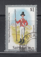 St Lucia  Scott No.  758  Used  Year  1985 - St.Lucie (1979-...)