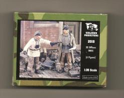 - VERLINDEN - Figurines " SS Officiers WWII " - 1/35°- Réf 2018 - Figurine