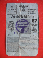 REICHSFLEISCHKARTE RANN - 1900 – 1949