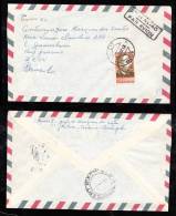 Portugal 1968 Airmail Cover 2$80 Lemos To Brazil - Covers & Documents