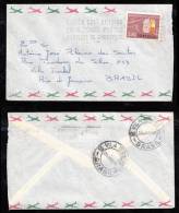 Portugal 1969 Airmail Cover 2$80 Margueira To Brazil - Covers & Documents