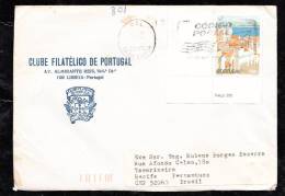 Portugal 1995 Corner Cover To Brazil - Storia Postale