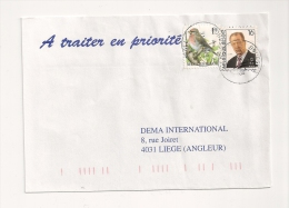 LETTRE BRIEF  MVTM 2639 + Buzin 2457 BOUSSU Sur Lettre / Op Brief - 1993-2013 Rey Alberto II (MVTM)