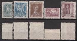 Ungarn Hungary Mi# 369-73 * Mint Petofi 1923 - Unused Stamps