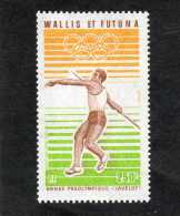 Wallis Et Futuna : Athlétisme : Lancer Du Javelot - Année Préolympique - Sport - - Unused Stamps