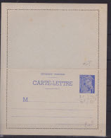 FRANCE SPE CL1 1F BLEU TYPE MERCURE  NEUF TRES BEAU - Cartes-lettres