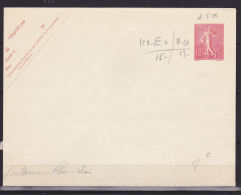 FRANCE N° 129 E4 10C ROSE SUR BLANC INTERIEUR BLEU CLAIR DATE 533 NEUF TRES BEAU - Standard Covers & Stamped On Demand (before 1995)