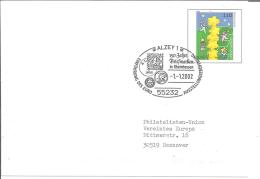 DBG095/ Privat-GA Mit Sonderstempel EUROEINFÚHRUNG Und 150 Jahre Th./Taxis Marken - Private Covers - Used