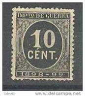 ES237-L3382TIG.España .Spain  .Espagne. Cifras.Alfonso Xlll.  (Ed  237) Sin Goma.MAGNIFICO - Impots De Guerre