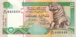 Billet  - B1015 -  Sri Lanka - 10 Ten Rupees ( 2 Scans) - Sri Lanka