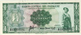 BILLET # PARAGUAY # 1 GUARANI  # 1952 / 1963 # NEUF # PICK 102 A # - Paraguay