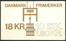 Czeslaw Slania. Denmark 1982. Agriculture. Booklet. Michel 757 MNH. Signed. - Cuadernillos