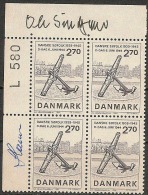 Czeslaw Slania. Denmark 1984. Plate-block. Michel  808 MNH. Signed. - Ungebraucht