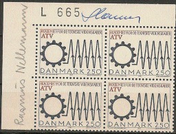 Czeslaw Slania. Denmark 1987. Science. Plate-block Michel Bl.6 MNH. Signed. - Ungebraucht