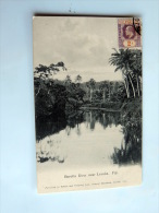 Carte Postale Ancienne : FIDJI , FIJI : Buretta River Near Levuka , Stamp - Figi