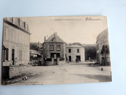 Carte Postale Ancienne : CHATELUS LE MARCHEIX , Gendarmerie Nationale , Animé - Chatelus Malvaleix