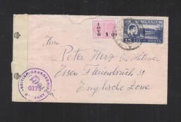 Romania Cover To Germany British Censor - Lettres & Documents