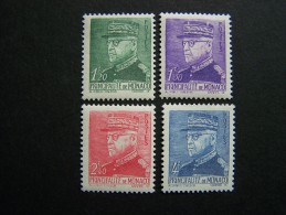 MONACO -- ANNEE 1941/42 -- NEUF** --  N° 228-230-231-233 - Nuevos