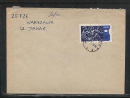 POLAND 1970 LETTER SULEJOWEK TO WARSAW SINGLE FRANKING 60 GR OLYMPIC ACADEMY - Storia Postale