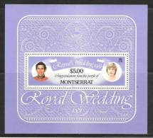 Montserrat 1981 Prince Charles Royal Wedding $ 5 Miniature Sheet MNH - Montserrat